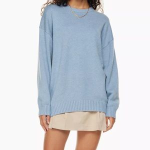aritzia light blue sunday best peggy sweater
